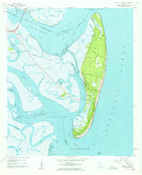 Download a high-resolution, GPS-compatible USGS topo map for Jekyll Island, GA (1959 edition)