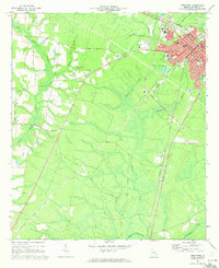 Download a high-resolution, GPS-compatible USGS topo map for Jesup West, GA (1973 edition)