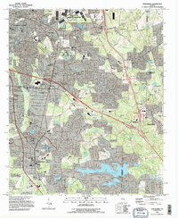 Download a high-resolution, GPS-compatible USGS topo map for Jonesboro, GA (1995 edition)