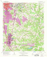 Download a high-resolution, GPS-compatible USGS topo map for Jonesboro, GA (1970 edition)