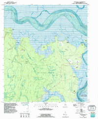 Download a high-resolution, GPS-compatible USGS topo map for Kingsland NE, GA (1995 edition)