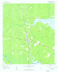 1958 Map of Kingsland, GA, 1959 Print