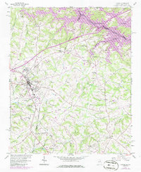 Download a high-resolution, GPS-compatible USGS topo map for Lavonia, GA (1986 edition)