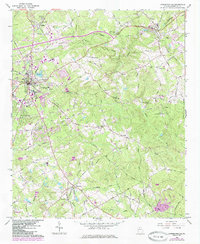 Download a high-resolution, GPS-compatible USGS topo map for Lawrenceville, GA (1985 edition)