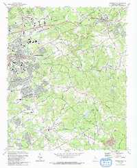 Download a high-resolution, GPS-compatible USGS topo map for Lawrenceville, GA (1992 edition)