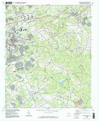 Download a high-resolution, GPS-compatible USGS topo map for Lawrenceville, GA (1999 edition)