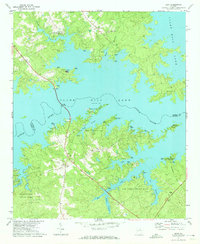 Download a high-resolution, GPS-compatible USGS topo map for Leah, GA (1973 edition)