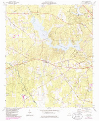 Download a high-resolution, GPS-compatible USGS topo map for Lizella, GA (1985 edition)