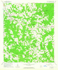 1964 Map of Locust Grove, GA, 1965 Print
