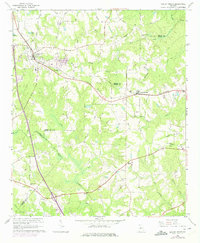 1964 Map of Locust Grove, GA, 1974 Print