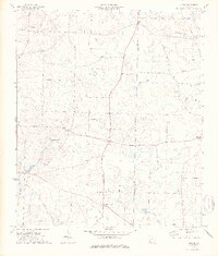 preview thumbnail of historical topo map of Early County, GA in 1974