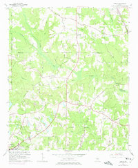 preview thumbnail of historical topo map of Spalding County, GA in 1964
