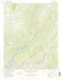 preview thumbnail of historical topo map of Lula, GA in 1964
