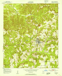 1950 Map of Lumpkin, GA, 1953 Print