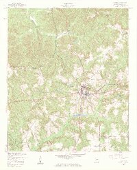 1955 Map of Lumpkin, GA, 1959 Print