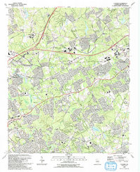 Download a high-resolution, GPS-compatible USGS topo map for Luxomni, GA (1993 edition)