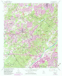 Download a high-resolution, GPS-compatible USGS topo map for Mableton, GA (1983 edition)