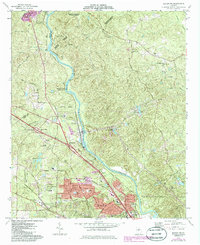 Download a high-resolution, GPS-compatible USGS topo map for Macon NW, GA (1985 edition)