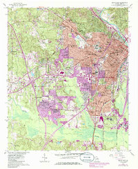 Download a high-resolution, GPS-compatible USGS topo map for Macon West, GA (1986 edition)