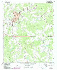 Download a high-resolution, GPS-compatible USGS topo map for Madison, GA (1986 edition)