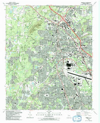 preview thumbnail of historical topo map of Marietta, GA in 1992