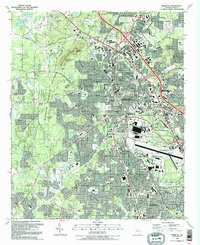 Download a high-resolution, GPS-compatible USGS topo map for Marietta, GA (1992 edition)