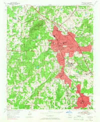 Download a high-resolution, GPS-compatible USGS topo map for Marietta, GA (1966 edition)