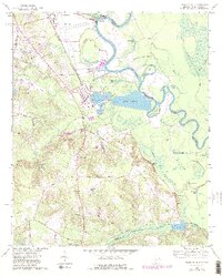 preview thumbnail of historical topo map of Richmond County, GA in 1965
