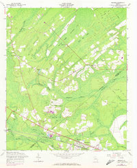 preview thumbnail of historical topo map of Effingham County, GA in 1958