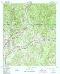 Download a high-resolution, GPS-compatible USGS topo map for Midland, GA (1986 edition)
