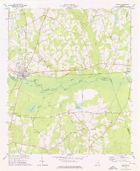 Download a high-resolution, GPS-compatible USGS topo map for Midville, GA (1976 edition)