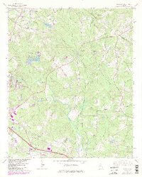 1964 Map of Milstead, 1985 Print