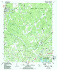 Download a high-resolution, GPS-compatible USGS topo map for Mineral Bluff, GA (1988 edition)