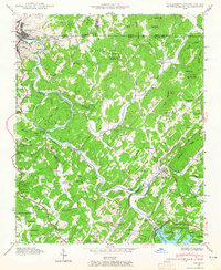 Download a high-resolution, GPS-compatible USGS topo map for Mineral Bluff, GA (1965 edition)