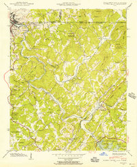 Download a high-resolution, GPS-compatible USGS topo map for Mineral Bluff, GA (1956 edition)