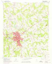 preview thumbnail of historical topo map of Monroe, GA in 1964