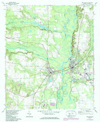 Download a high-resolution, GPS-compatible USGS topo map for Montezuma, GA (1986 edition)