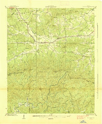preview thumbnail of historical topo map of Union County, GA in 1938