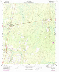 Download a high-resolution, GPS-compatible USGS topo map for Nahunta, GA (1987 edition)