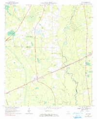 1968 Map of Naylor, GA, 1991 Print
