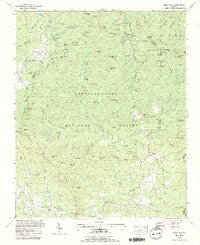 1988 Map of Neels Gap, 1991 Print