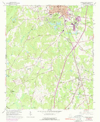 Download a high-resolution, GPS-compatible USGS topo map for Newnan South, GA (1974 edition)