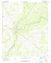 Download a high-resolution, GPS-compatible USGS topo map for Newton, GA (1991 edition)