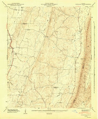 Download a high-resolution, GPS-compatible USGS topo map for Nickajack Gap, GA (1947 edition)