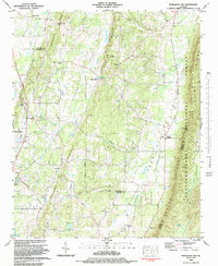 Download a high-resolution, GPS-compatible USGS topo map for Nickajack Gap, GA (1984 edition)