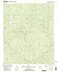 1988 Map of Noontootla, 1991 Print