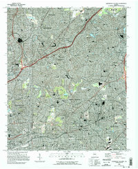 Download a high-resolution, GPS-compatible USGS topo map for Northeast Atlanta, GA (1995 edition)