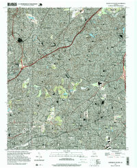 Download a high-resolution, GPS-compatible USGS topo map for Northeast Atlanta, GA (1999 edition)