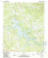 Download a high-resolution, GPS-compatible USGS topo map for Nottley Dam, GA (1988 edition)
