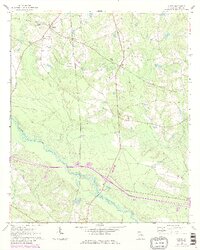 preview thumbnail of historical topo map of Nunez, GA in 1970